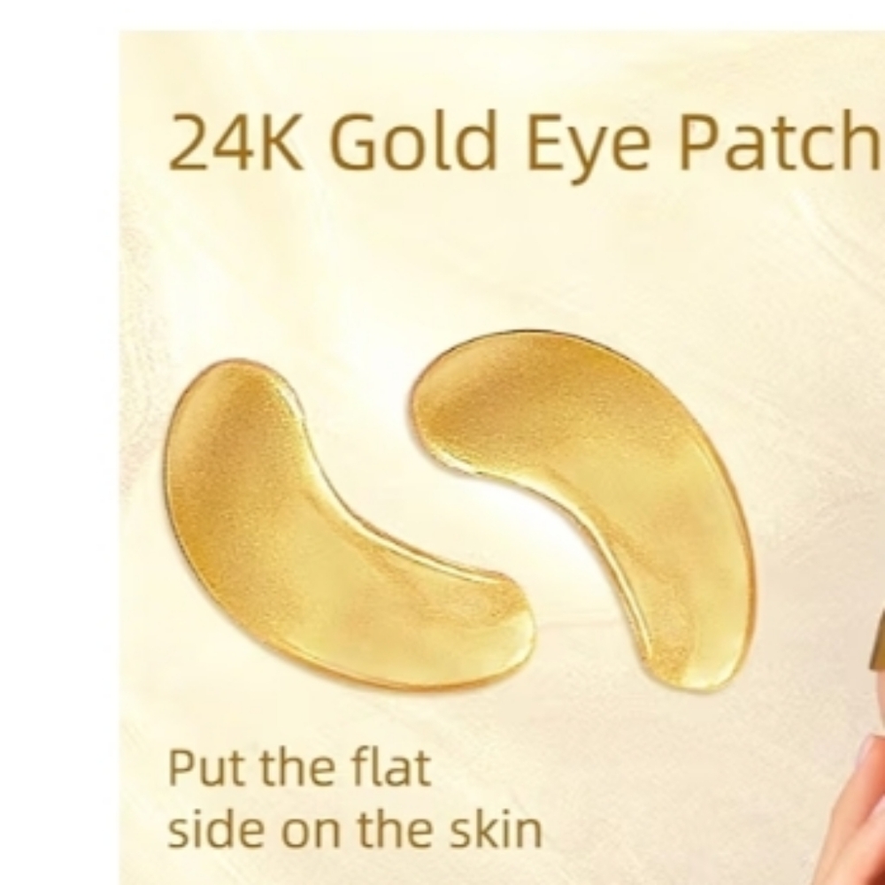 Gold Eye Mask 1 Pair Beauty 24k  Unisex Beauty Women Makeup